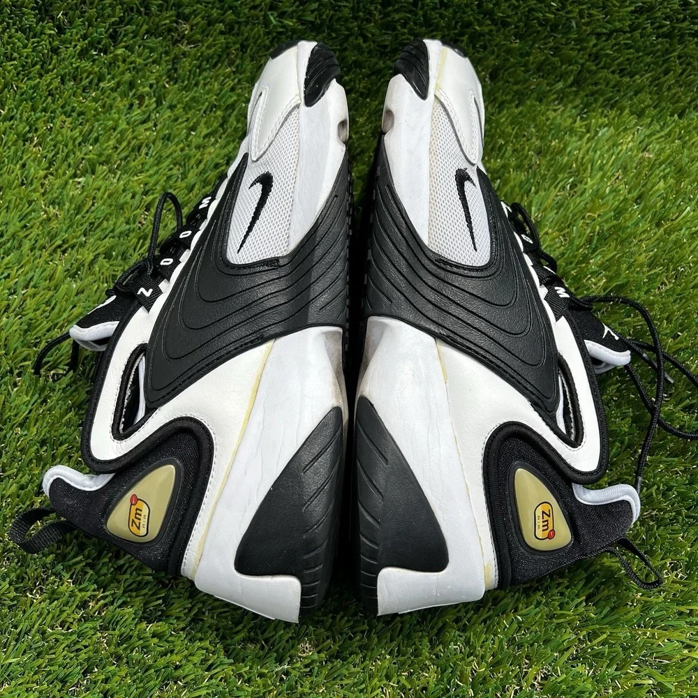 Nike Men Size 8 Zoom 2K ZM Air 2000 White Black Sneakers AO0269-101